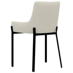 Dining Chairs 6 pcs Cream Fabric
