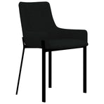 Dining Chairs 6 pcs Black Fabric