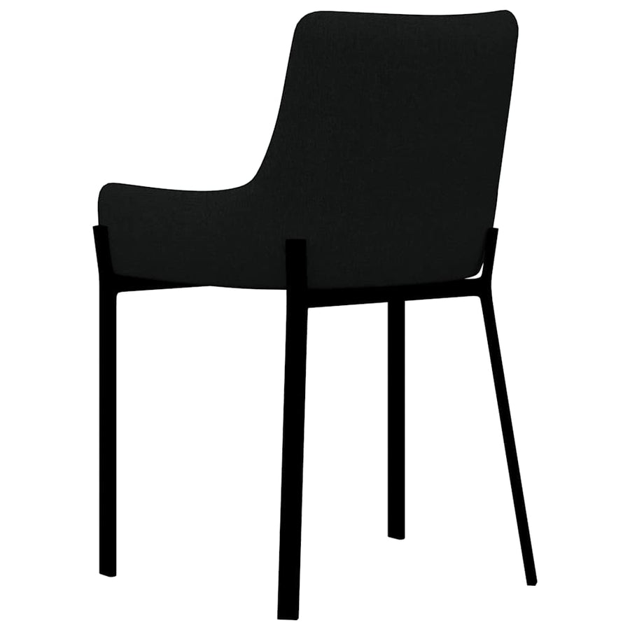Dining Chairs 6 pcs Black Fabric