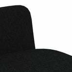 Dining Chairs 6 pcs Black Fabric