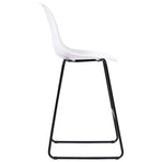 Bar Stools 6 pcs White Plastic