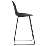 Bar Stools 6 pcs Black Plastic