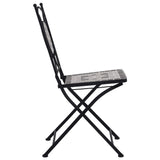 3 Piece Mosaic Bistro Set Ceramic Tile Grey - Extra Image