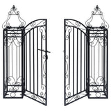 Ornamental Garden Gate Wrought Iron 122x20.5x100 cm
