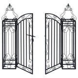 Ornamental Garden Gate Wrought Iron 122x20.5x100 cm - Side View