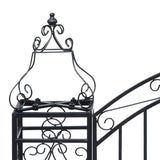 Ornamental Garden Gate Wrought Iron 122x20.5x100 cm - Top-Down View