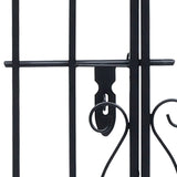 Ornamental Garden Gate Wrought Iron 122x20.5x100 cm - 45-Degree Angle