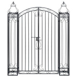 Ornamental Garden Gate Wrought Iron 122x20.5x160 cm