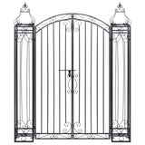 Ornamental Garden Gate Wrought Iron 122x20.5x160 cm