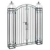 Ornamental Garden Gate Wrought Iron 122x20.5x160 cm