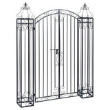 Ornamental Garden Gate Wrought Iron 122x20.5x160 cm - Front View