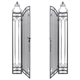 Ornamental Garden Gate Wrought Iron 122x20.5x160 cm - Side View