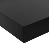 Floating Wall Shelves 2 pcs Black 80x20x3.8 cm - 45-Degree Angle