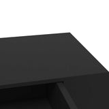 Floating Wall Shelf with Drawer Black 48x25x8 cm - Extra Image