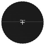 Jumping Mat Fabric Black for 10 Feet/3.05 m Round Trampoline - Rear View