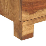 Sideboard 58x30x75 cm Solid Acacia Wood - Rear View