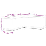 Garden Furniture Cover L-Shaped 12 Eyelets 250x250x90 cm