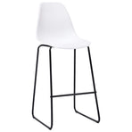 3 Piece Bar Set Plastic White