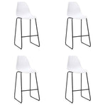 5 Piece Bar Set Plastic White