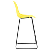 5 Piece Bar Set Plastic Yellow - Low Angle