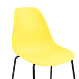 5 Piece Bar Set Plastic Yellow