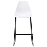 3 Piece Bar Set Plastic White