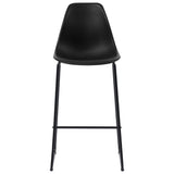 3 Piece Bar Set Plastic Black