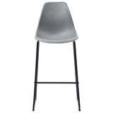 3 Piece Bar Set Plastic Grey - Close-Up Angle