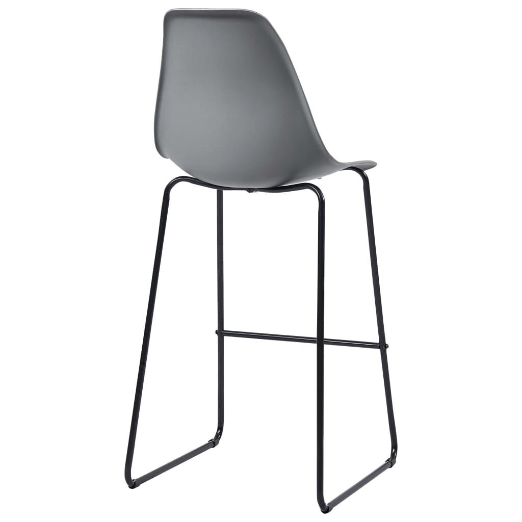 3 Piece Bar Set Plastic Grey