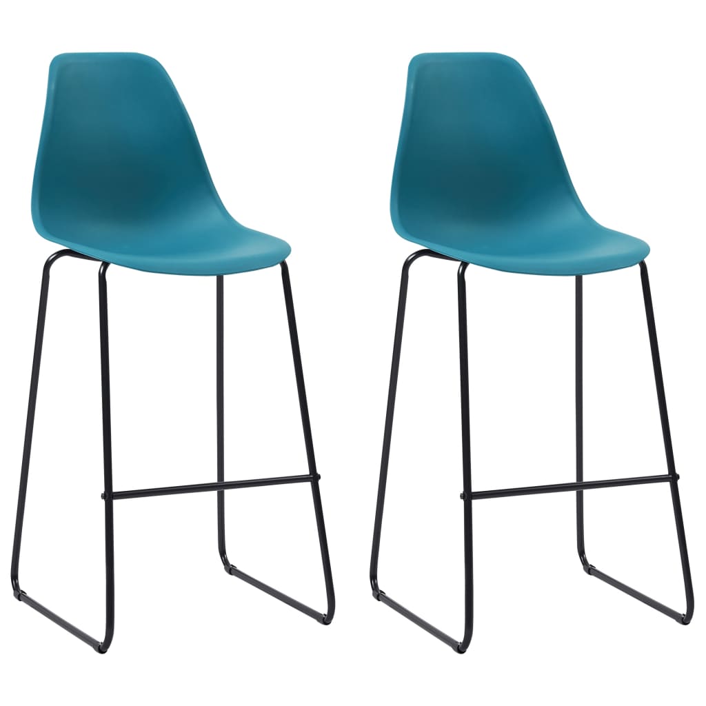 3 Piece Bar Set Plastic Turquoise