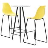 3 Piece Bar Set Plastic Yellow