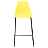 3 Piece Bar Set Plastic Yellow