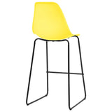 3 Piece Bar Set Plastic Yellow
