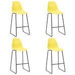 5 Piece Bar Set Plastic Yellow