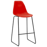 3 Piece Bar Set Plastic Red