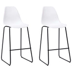 3 Piece Bar Set Plastic White
