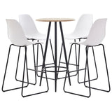 5 Piece Bar Set Plastic White