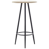 3 Piece Bar Set Plastic Black - Front View