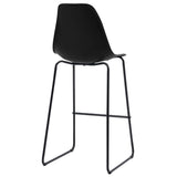 5 Piece Bar Set Plastic Black - Extra Image
