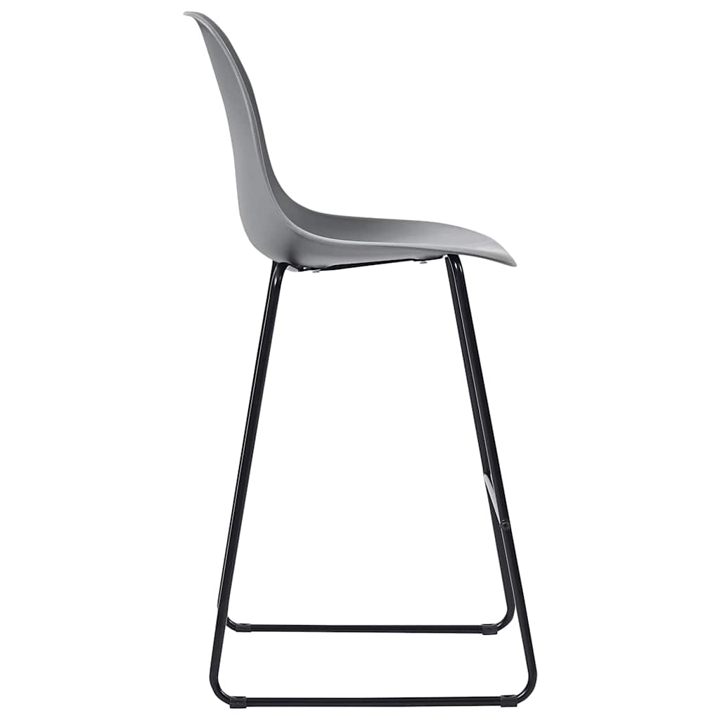 3 Piece Bar Set Plastic Grey