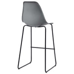 3 Piece Bar Set Plastic Grey