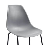 5 Piece Bar Set Plastic Grey