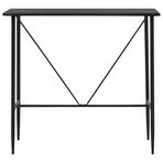 5 Piece Bar Set Plastic Grey