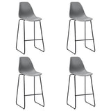 5 Piece Bar Set Plastic Grey