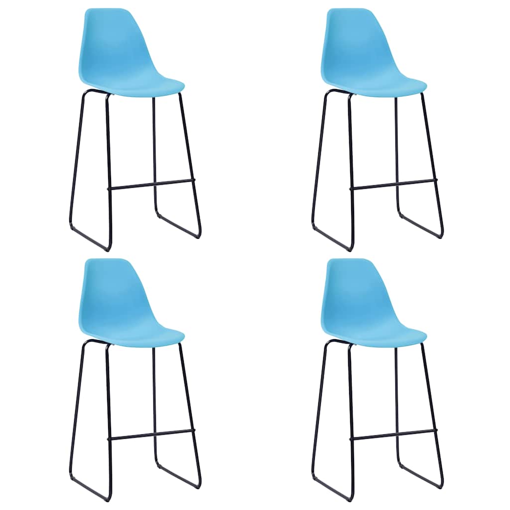 5 Piece Bar Set Plastic Blue