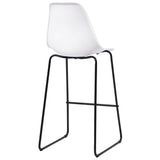 5 Piece Bar Set Plastic White - Extra Image