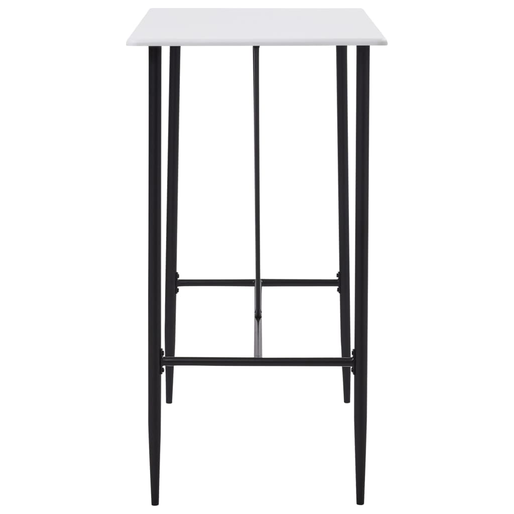 5 Piece Bar Set Plastic White