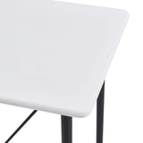 5 Piece Bar Set Plastic White - 45-Degree Angle