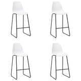 5 Piece Bar Set Plastic White - Close-Up Angle