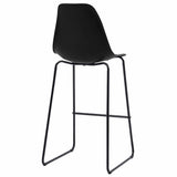 5 Piece Bar Set Plastic Black - Extra Image